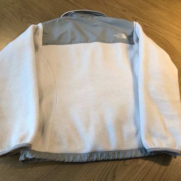 North Face Jacket Denali Two Tone Fleece White and Gray Size XS - Picture 2 of 6